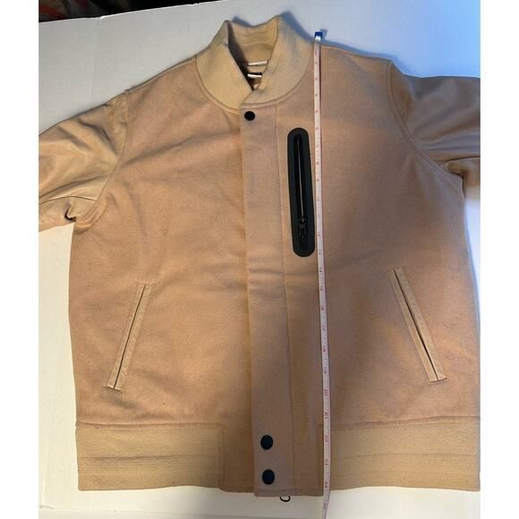 NIKE WMNS NikeLab Essentials Destroyer Varsity Jacket 908642-200 Tan WOMEN'S S - Picture 8 of 12